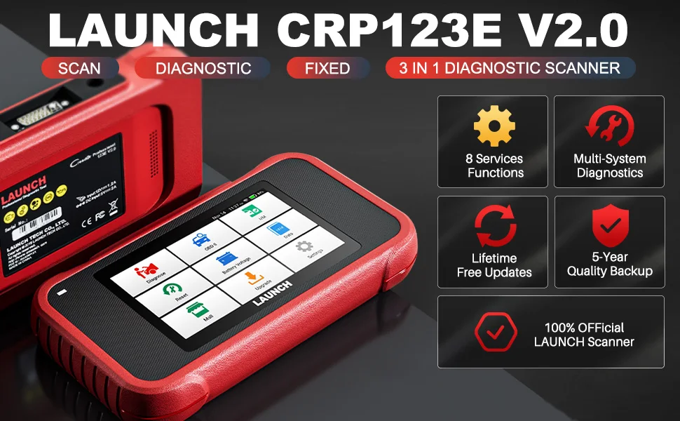 LAUNCH X431 CRP123 V2.0 Plus OBD2 Scanner