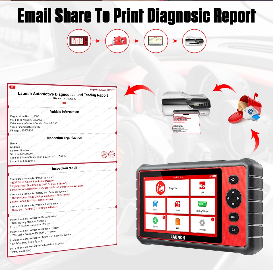 LAUNCH X431 CRP909E Full System Car Diagnostic Tool