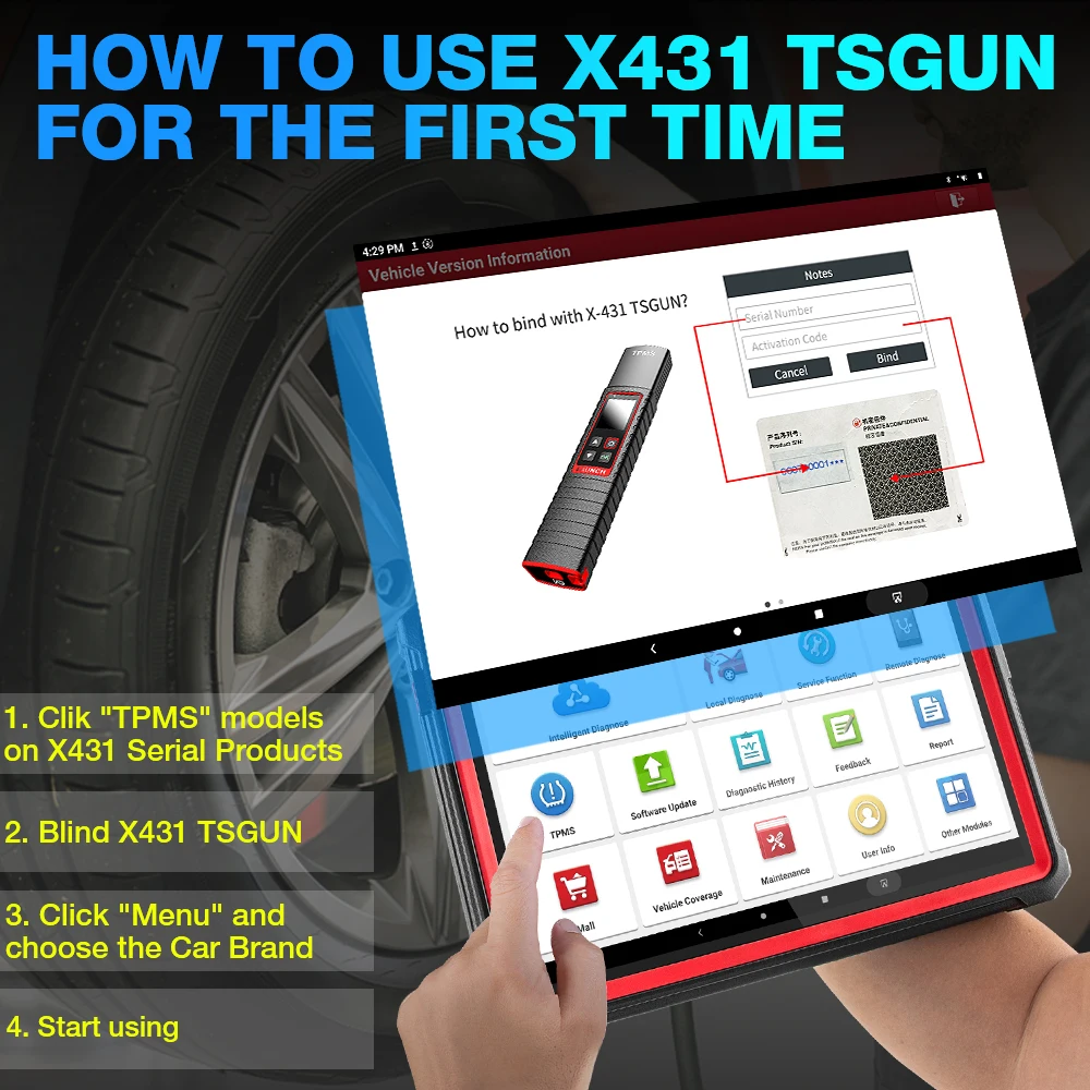 2025 LAUNCH X431 I-TPMS Car Tire Pressure Diagnostic Too