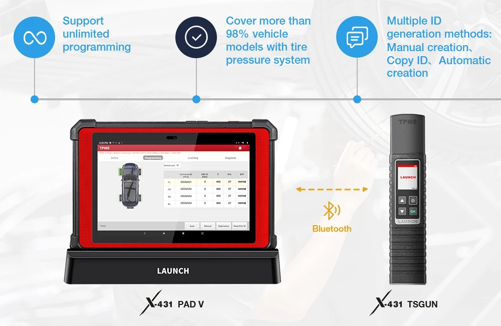 2025 LAUNCH X431 I-TPMS Car Tire Pressure Diagnostic Too