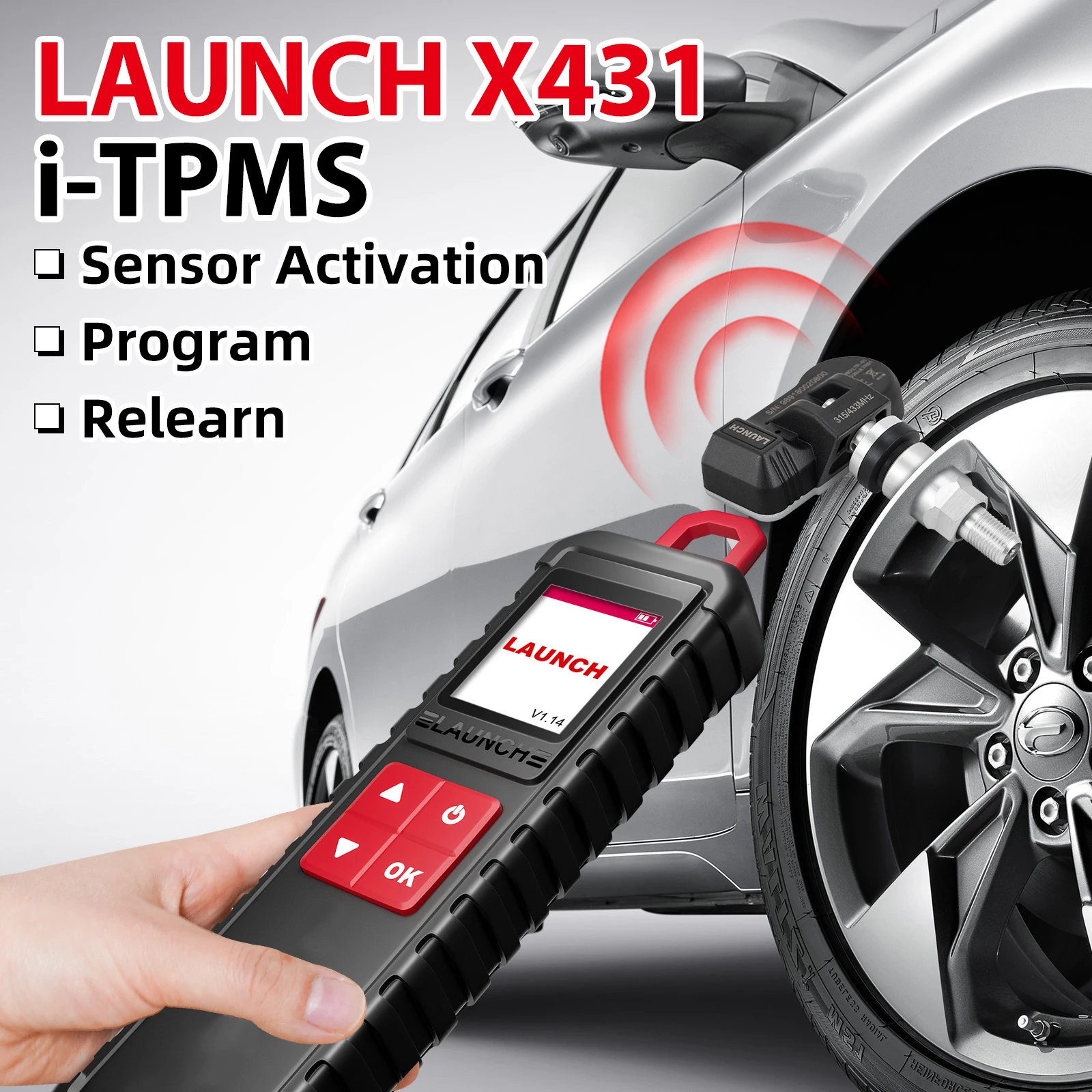 2025 LAUNCH X431 I-TPMS Car Tire Pressure Diagnostic Too