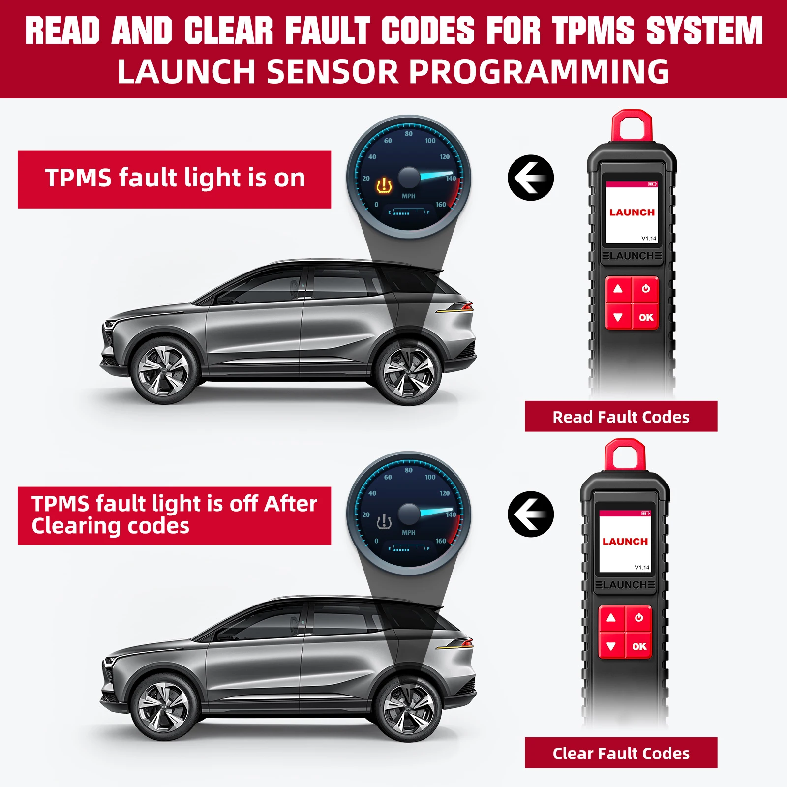 2025 LAUNCH X431 I-TPMS Car Tire Pressure Diagnostic Too