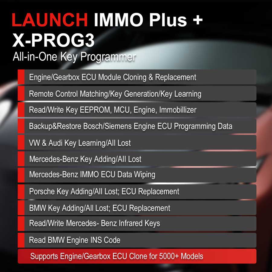2024 Launch X431 IMMO Plus Key Programmer 