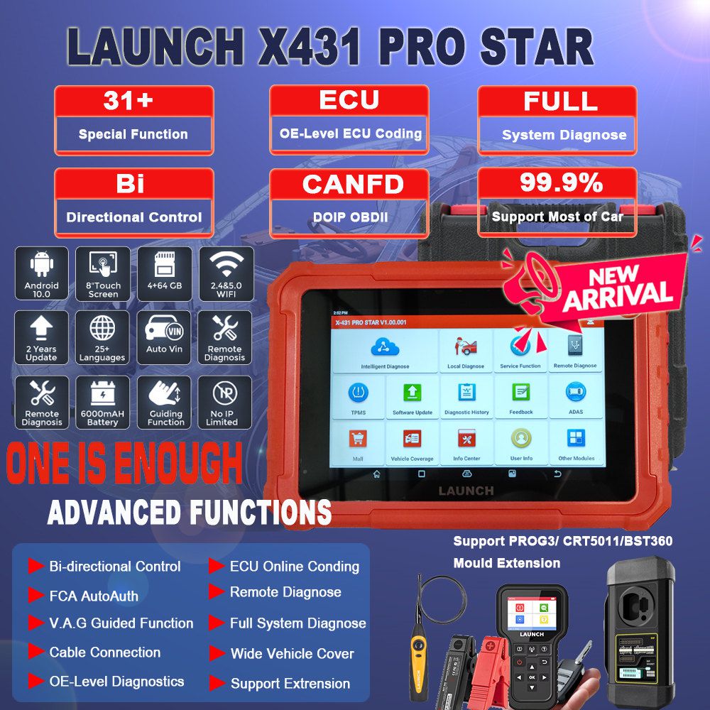 Launch X431 PRO STAR Full System Diagnostic Scanner