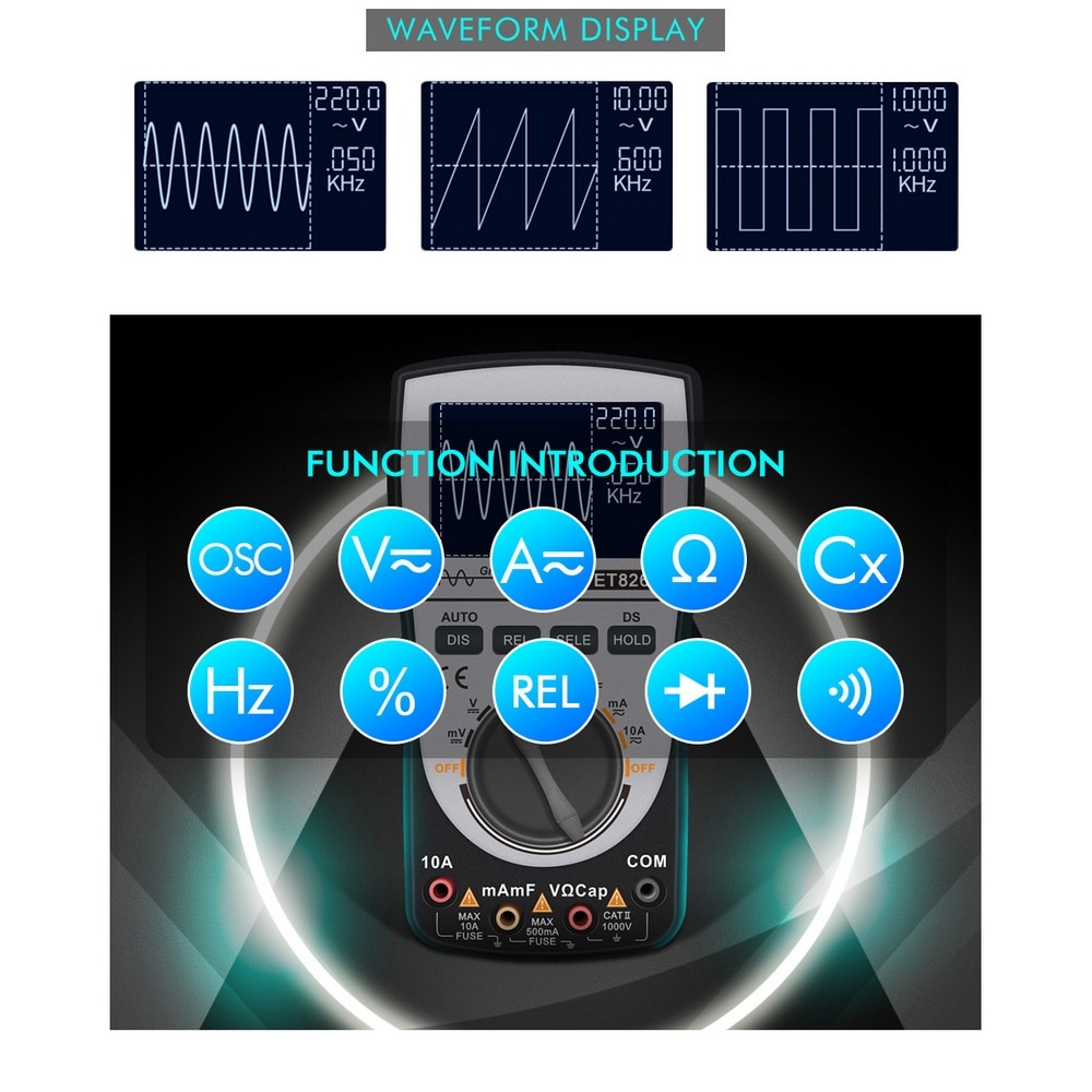 MT8206 2 In 1 Digital Oscilloscope