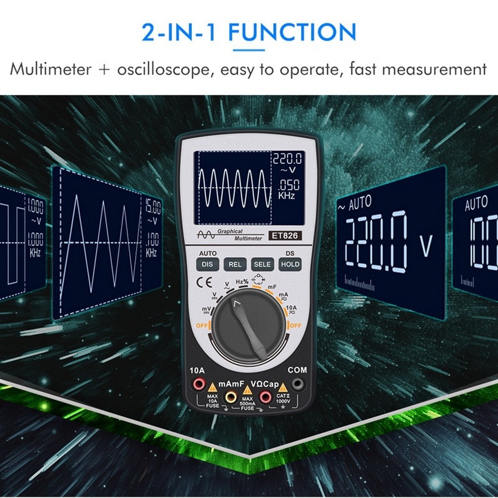 MT8206 2 In 1 Digital Oscilloscope