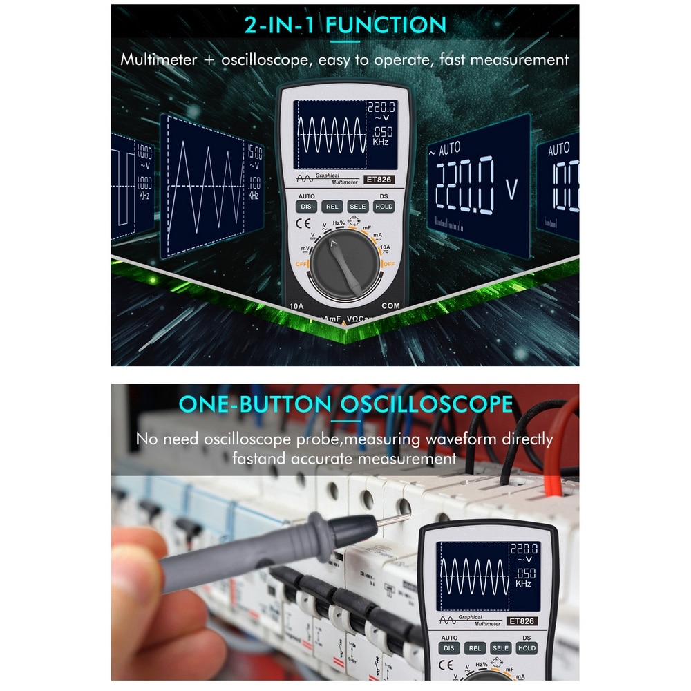 MT8206 2 In 1 Digital Oscilloscope