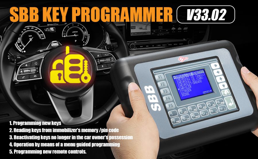 New SBB Key Programmer V33.02 Version