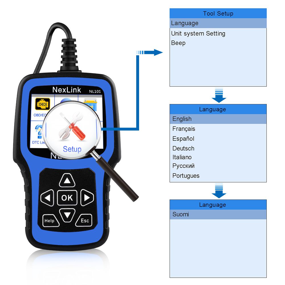 NEXAS NL101 OBD2 Automotive Scanner