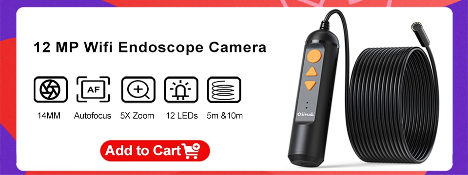 Oiiwak WiFi Endoscope Camera