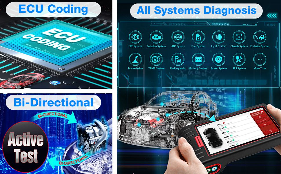 THINKCAR ThinkScan Max 2 All System Car Diagnostic Scanner with 28 Maintenance Functions Lifetime Free Update