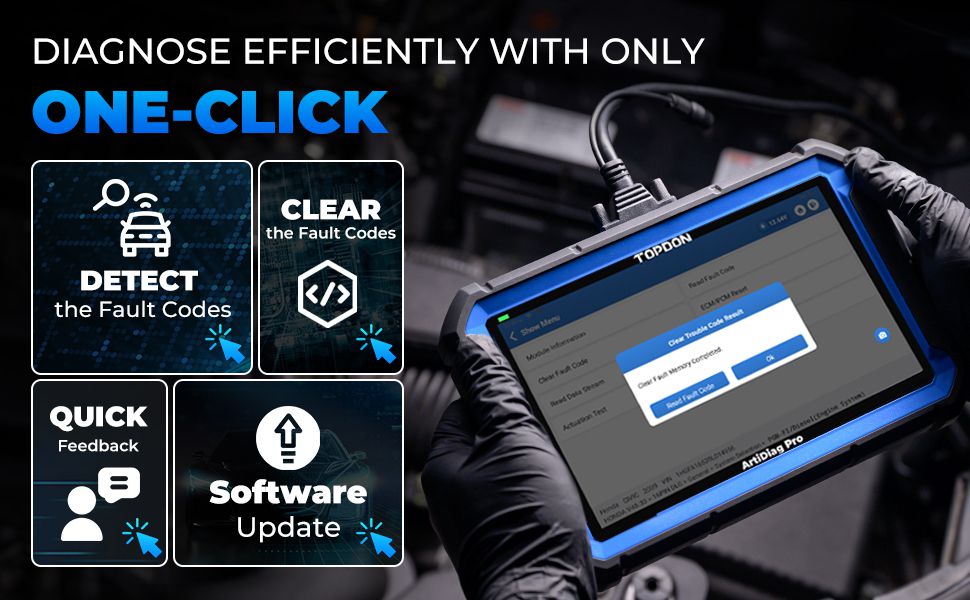 TOPDON ArtiDiag Pro Bidirectional Diagnostic Scan Tool with ECU Coding, 31 Reset Functions, FCA Autoauth, 2 Years Free Update