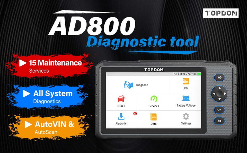 TOPDON ArtiDiag800 All System Car Diagnostic Tool