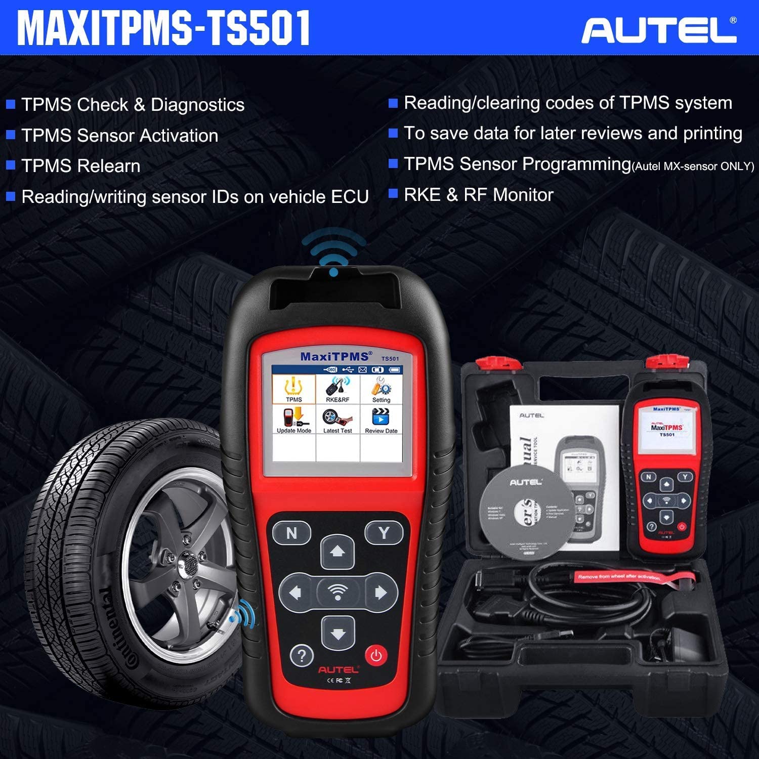 Autel MaxiTPMS TS501 TPMS Diagnostic And Service Tool