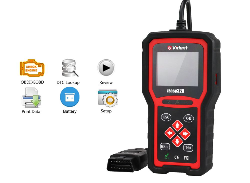 VIDENT iEasy320 Enhanced OBDII/EOBD CAN Code Reader