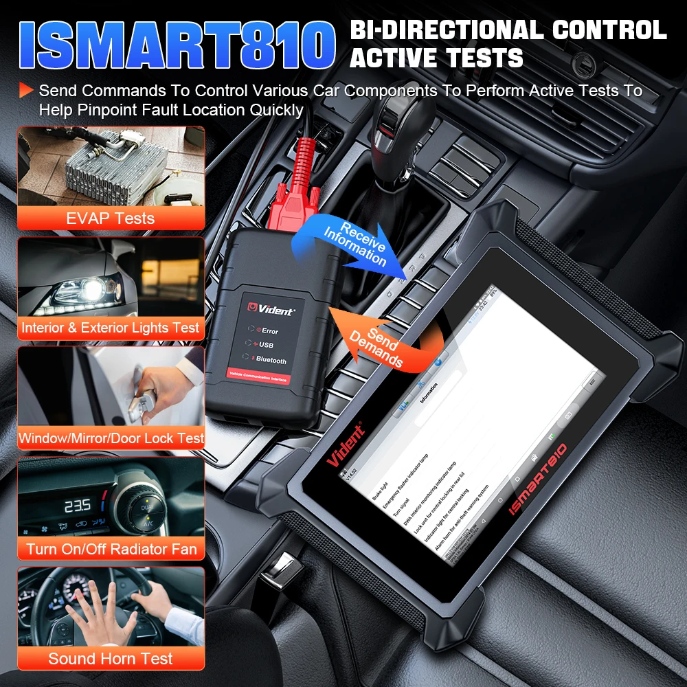 VIDENT iSmart810 OBD2 Scanner