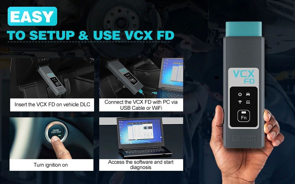 VXDIAG VCX-FD for FM Intelligent Vehicle Diagnostic Interface for Ford/Mazda Diagnostic Tool