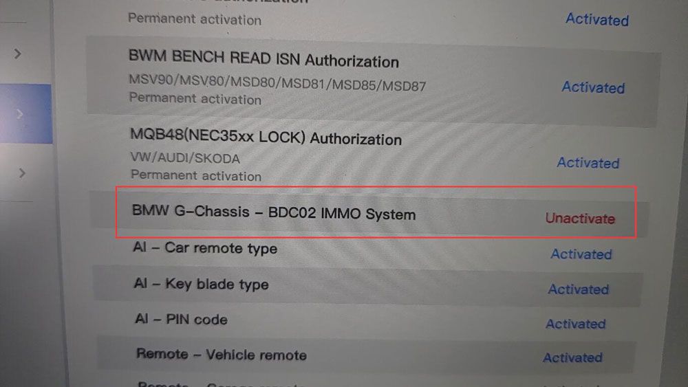 Xhorse BMW G-Chassis–BDC02 IMMO System (BMW G Series BDC2) Authorization for Key Tool Plus,VVDI2 and Key Tool MIDI