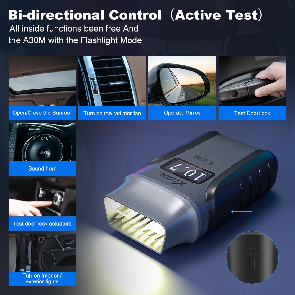 XTOOL A30M OBD2 Full System Diagnostic Tool