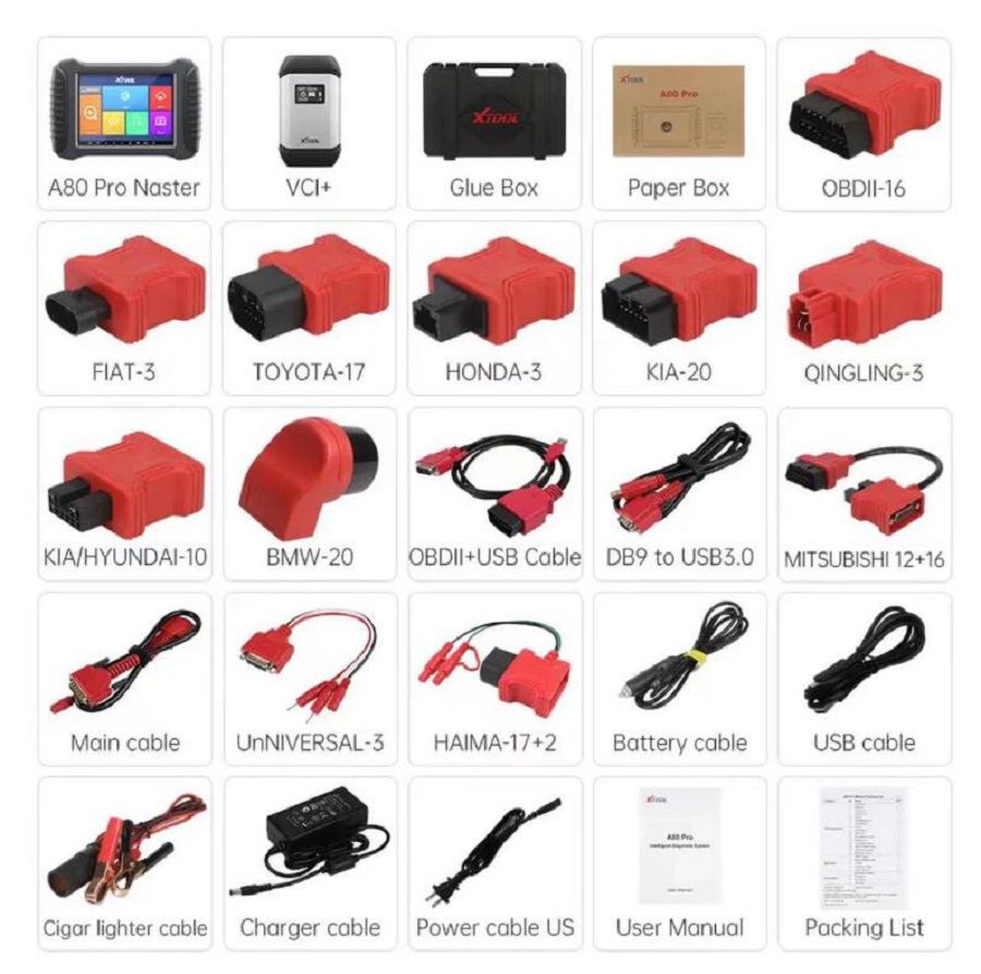 2023 XTOOL A80 Pro Master OBD2 Diagnostic tool