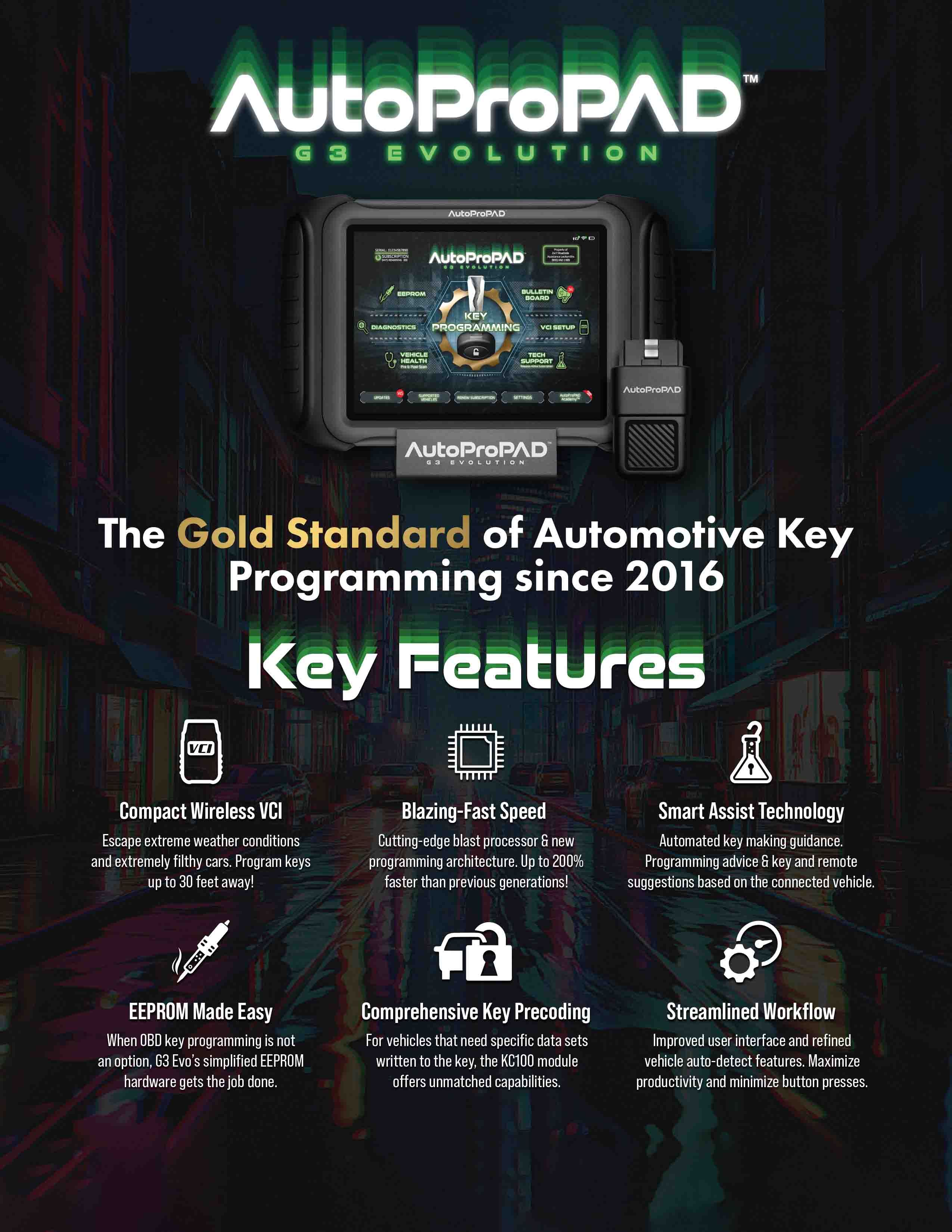 XTOOL AutoPropad G3 Evolution Automotive Key Programmer Features
