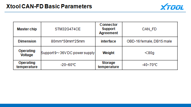 XTOOL CAN-FD Adapter 