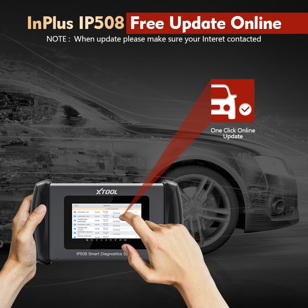 XTOOL InPlus IP508 OBD2 5 System Diagnostic Tool