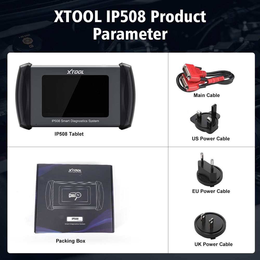 XTOOL InPlus IP508 OBD2 5 System Diagnostic Tool