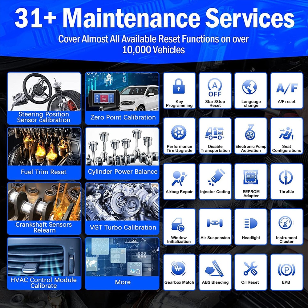 XTOOL InPlus IP819TS TPMS Programming All Systems Diagno