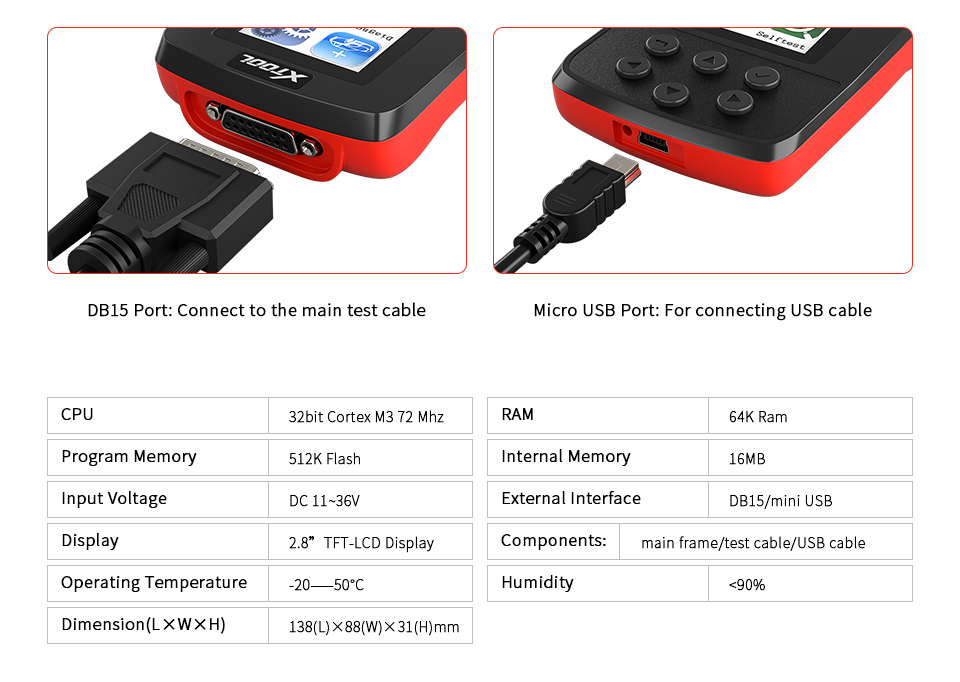 XTOOL SD100 Volle OBD2 DIY OBD2 Code Reader 