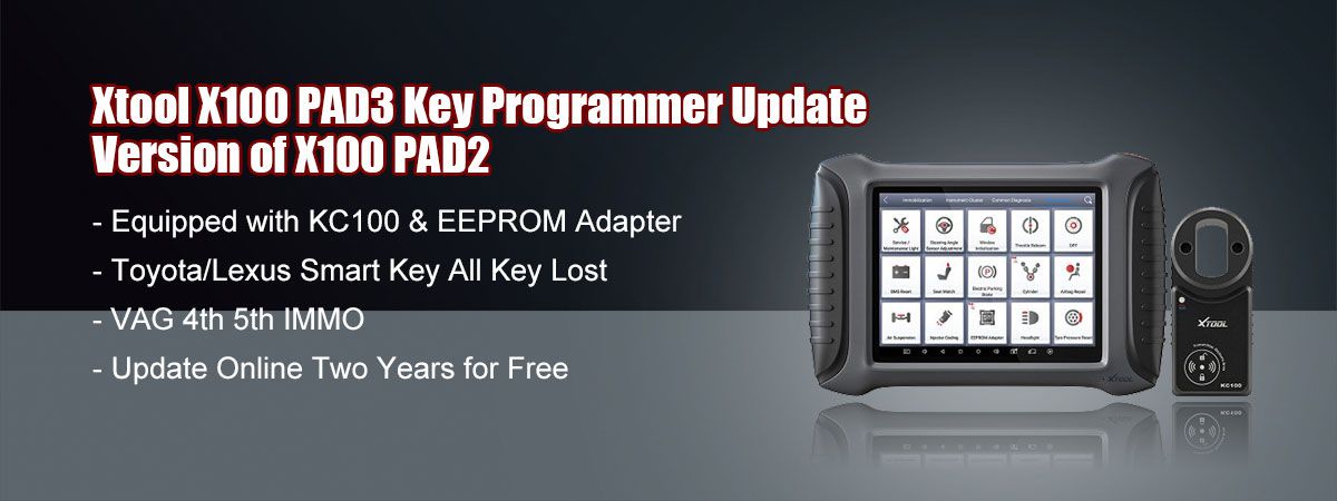 XTOOL X100 PAD 3 Key Programmer