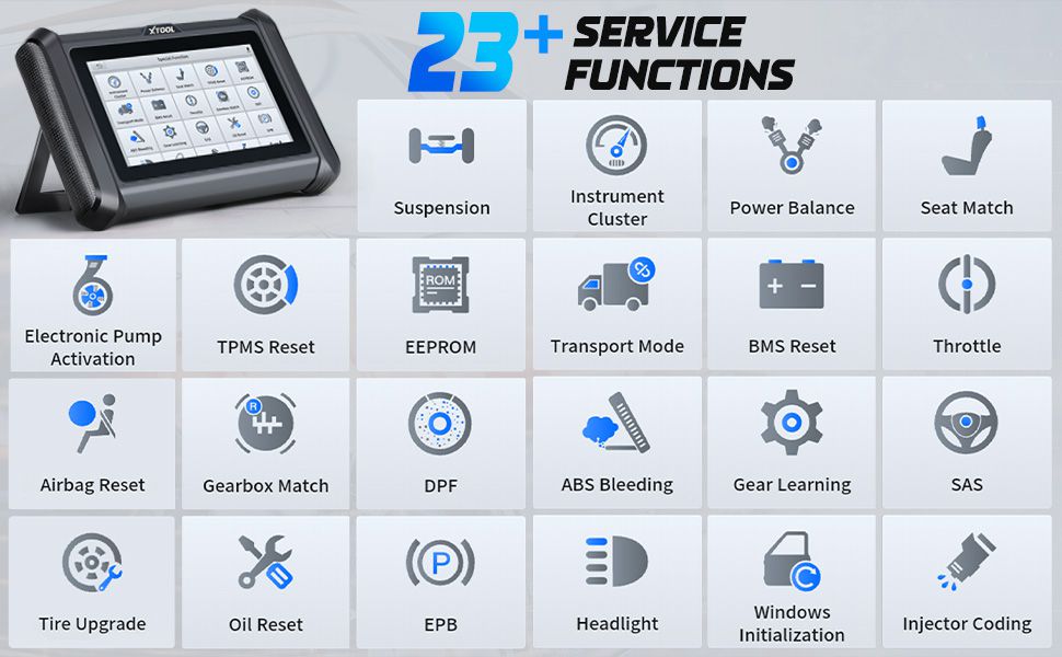 XTOOL X100 PAD S Full System Diagnosis 23+ Service Functions Upgraded Version of X100PAD PLUS