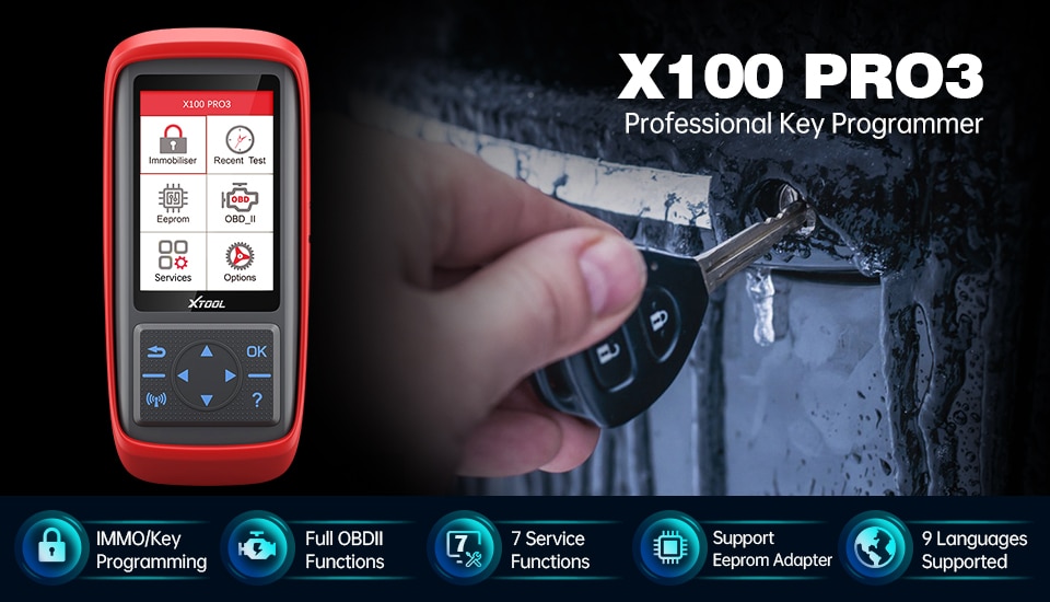 XTOOL X100 Pro3 Professional Auto Key Programmer 